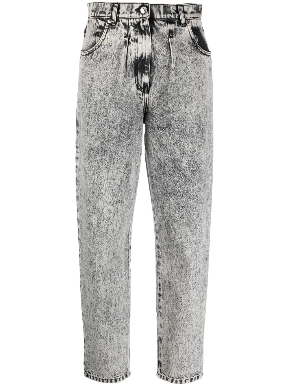 

IRO jeans tapered con efecto lavado - Gris
