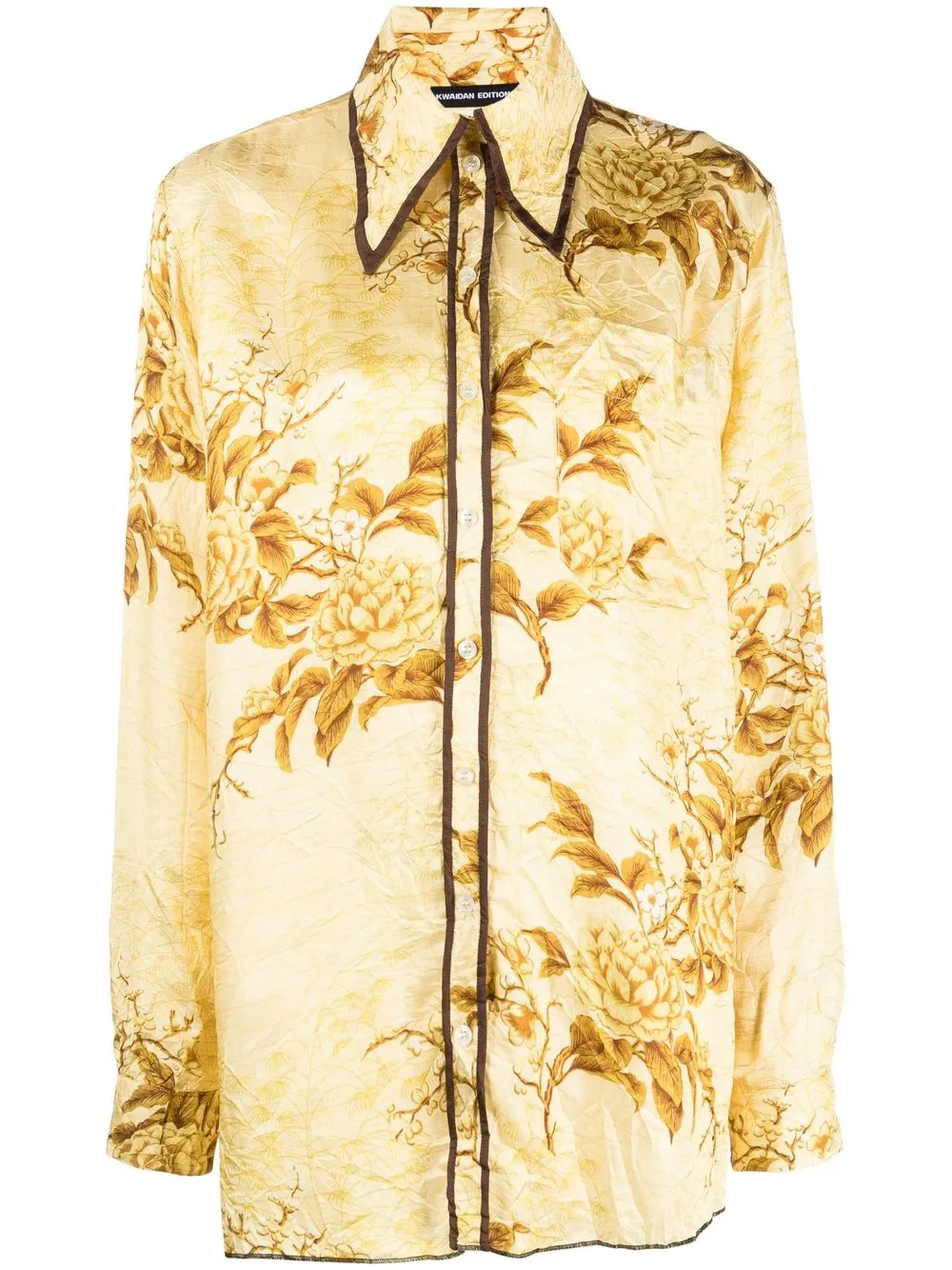 

Kwaidan Editions Spring Flowers printed shirt - Yellow