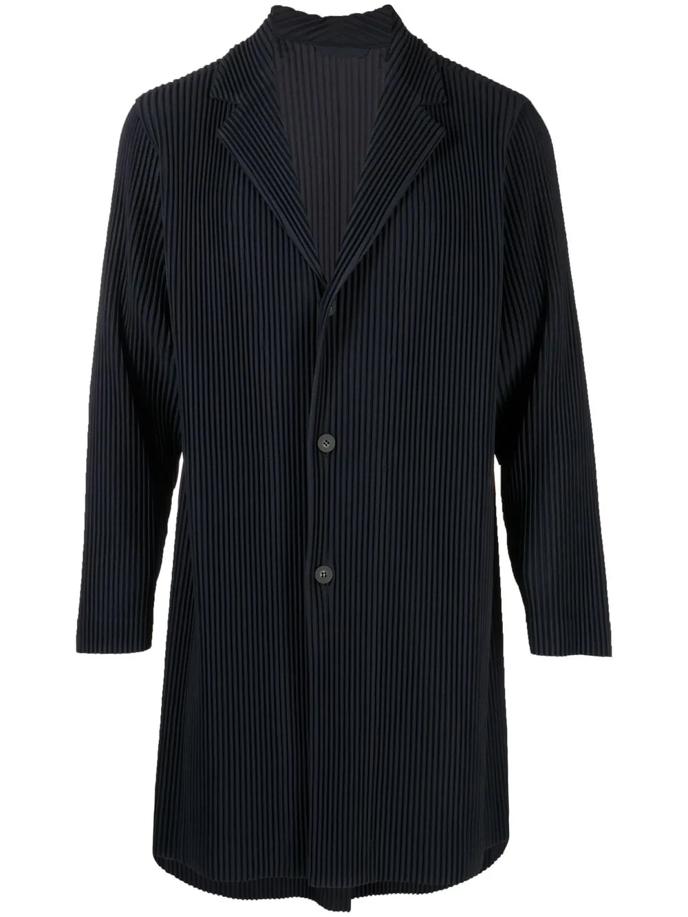 

Homme Plissé Issey Miyake single-breasted plissé coat - Blue