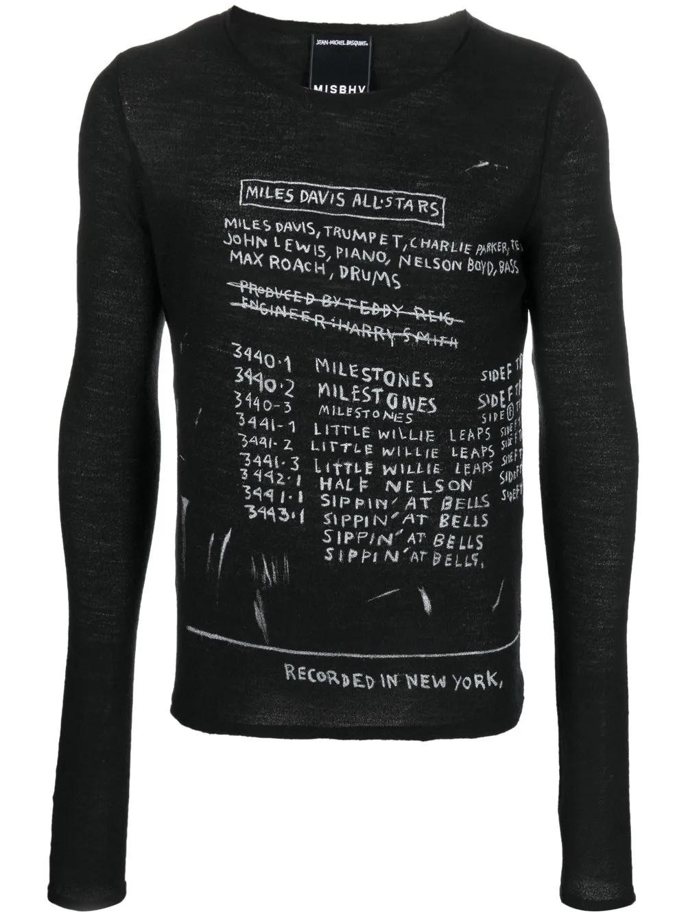 

MISBHV graphic-print slim-cut jumper - Black