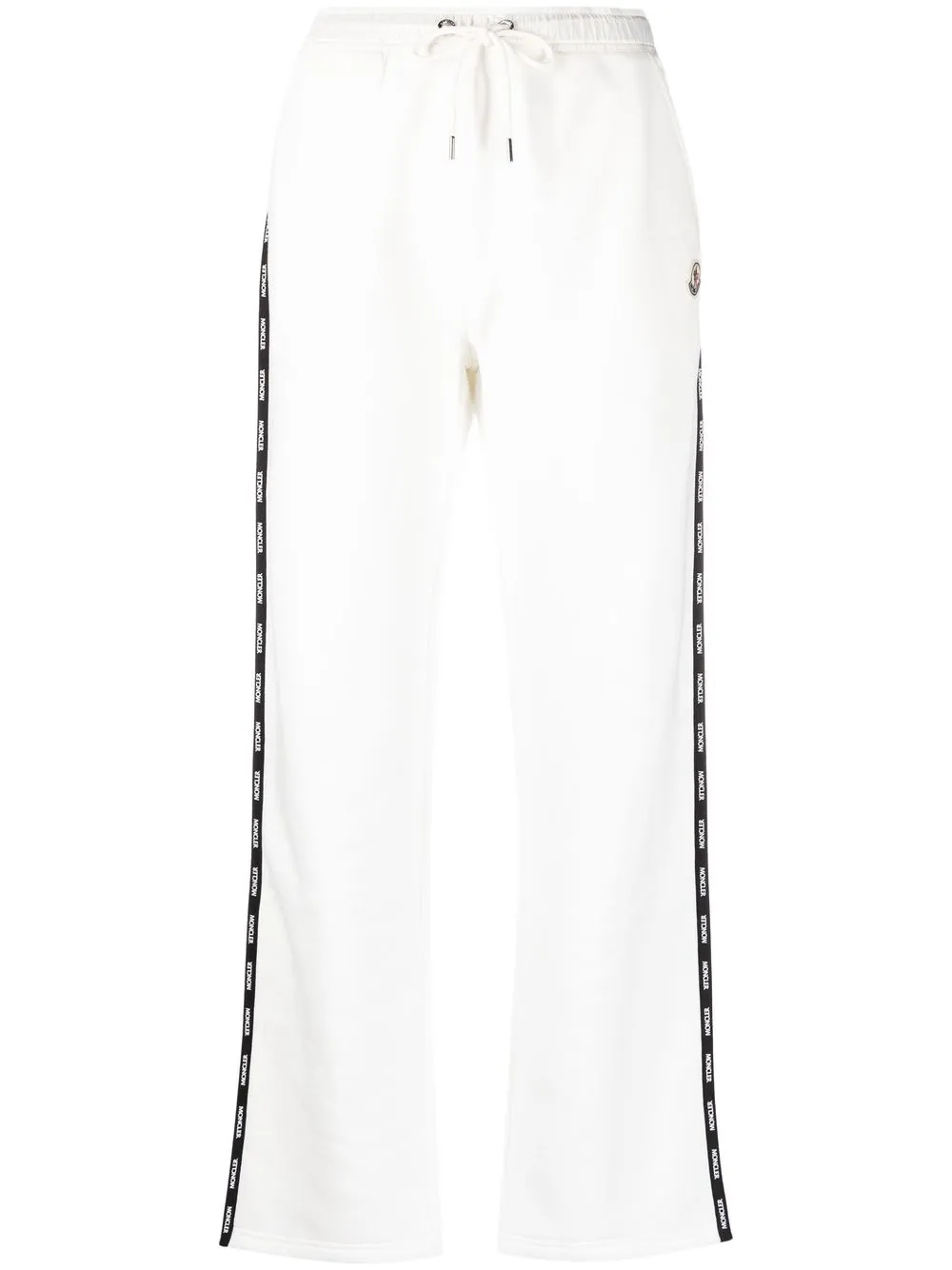 

Moncler pants con franja del logo - Blanco