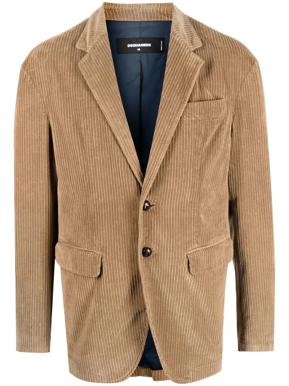 

Dsquared2 corduroy single-breasted blazer - Neutrals