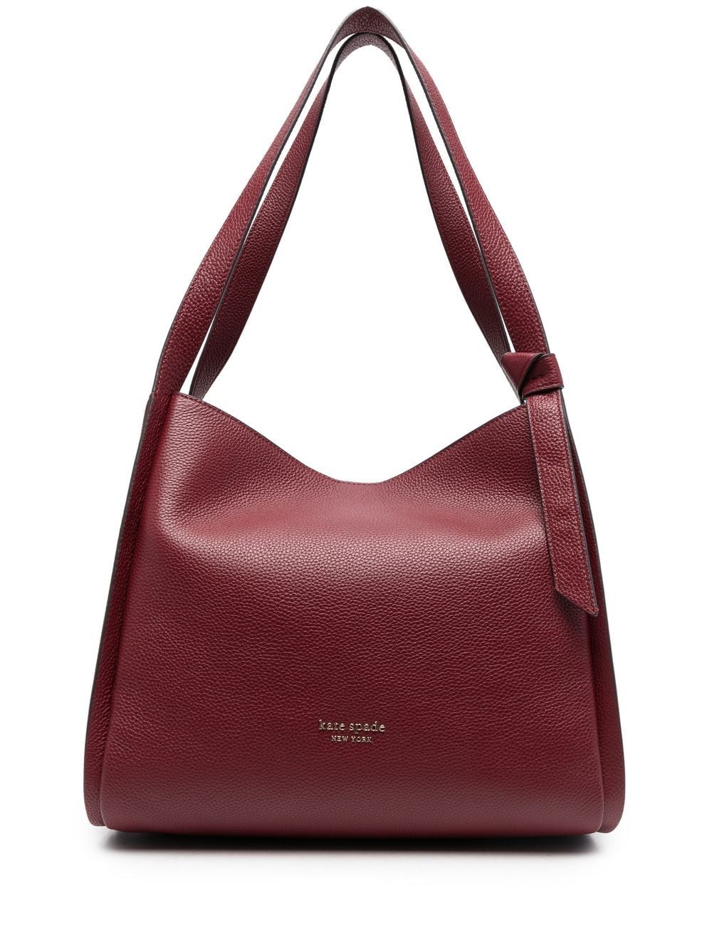 Kate Spade New York Knott Large Leather Shoulder Bag - Burgundy