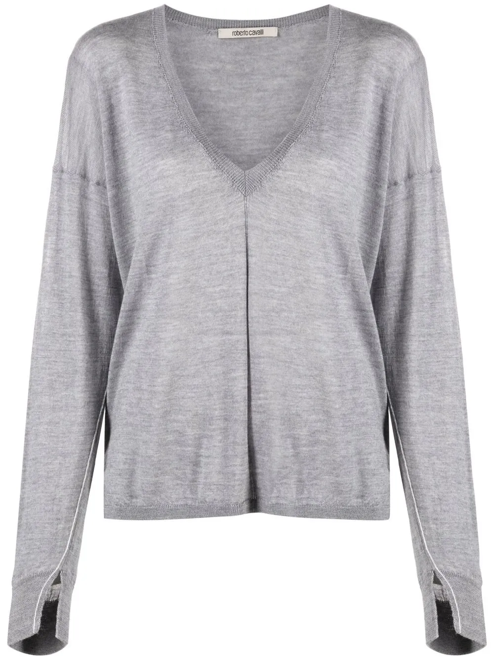

Roberto Cavalli V-neck merino wool jumper - Grey