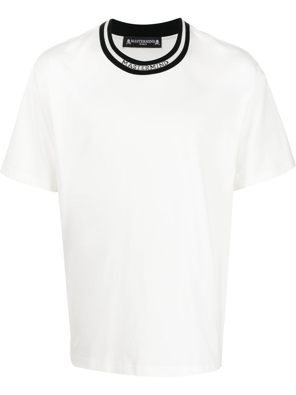 

Mastermind World crew-neck cotton T-shirt - White