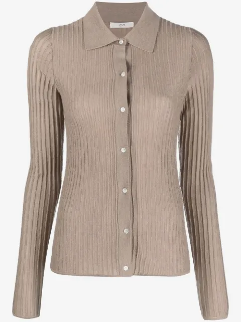 Co ribbed-knit cashmere cardigan 