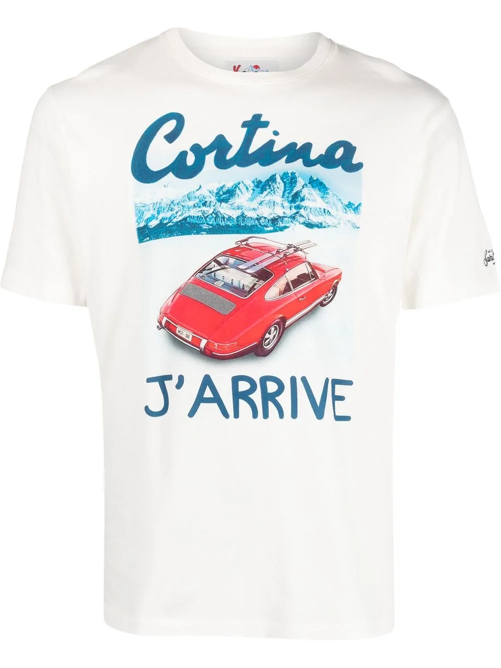 

MC2 Saint Barth playera con estampado gráfico - Blanco