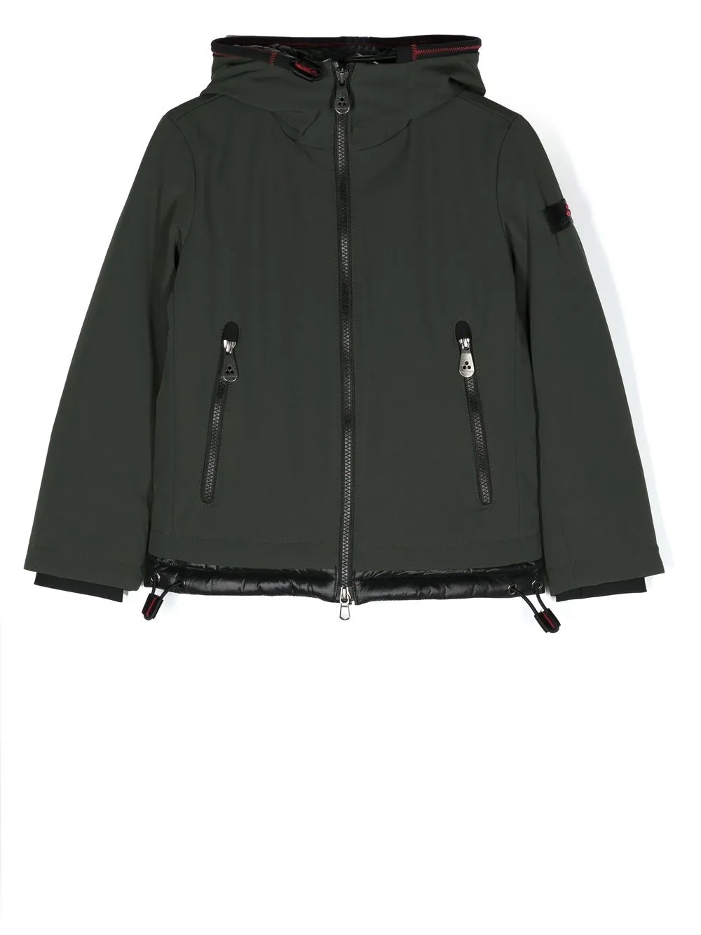 

Peuterey logo-patch hooded jacket - Green