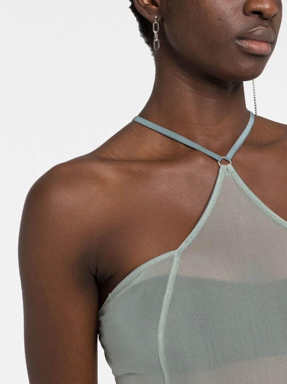 KNWLS Celest semisheer Halterneck Body Farfetch