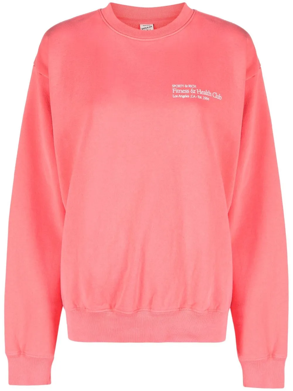 

Sporty & Rich sudadera con logo estampado - Rosado