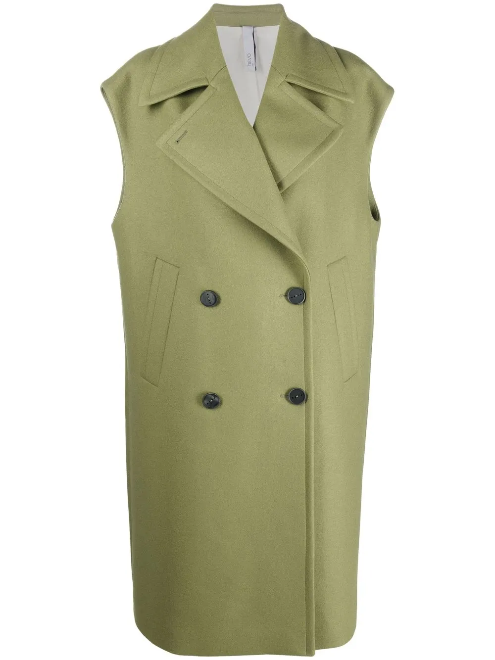 

Hevo gabardina con doble botonadura - Verde