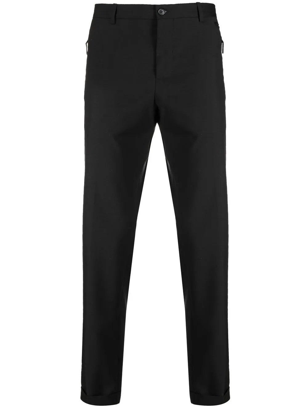 

costume national contemporary cotton-wool slim-cut trousers - Black
