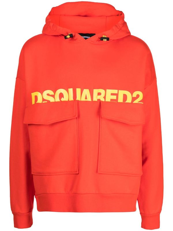 Dsquared2 hot sale logo hoodie