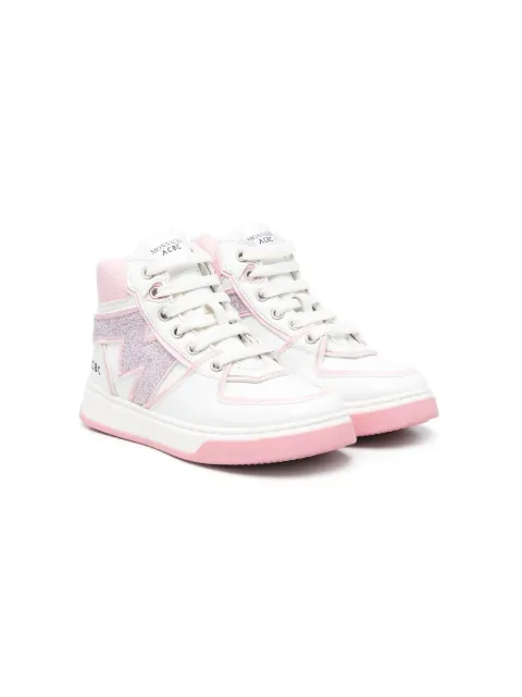 Monnalisa logo-patch high-top sneakers