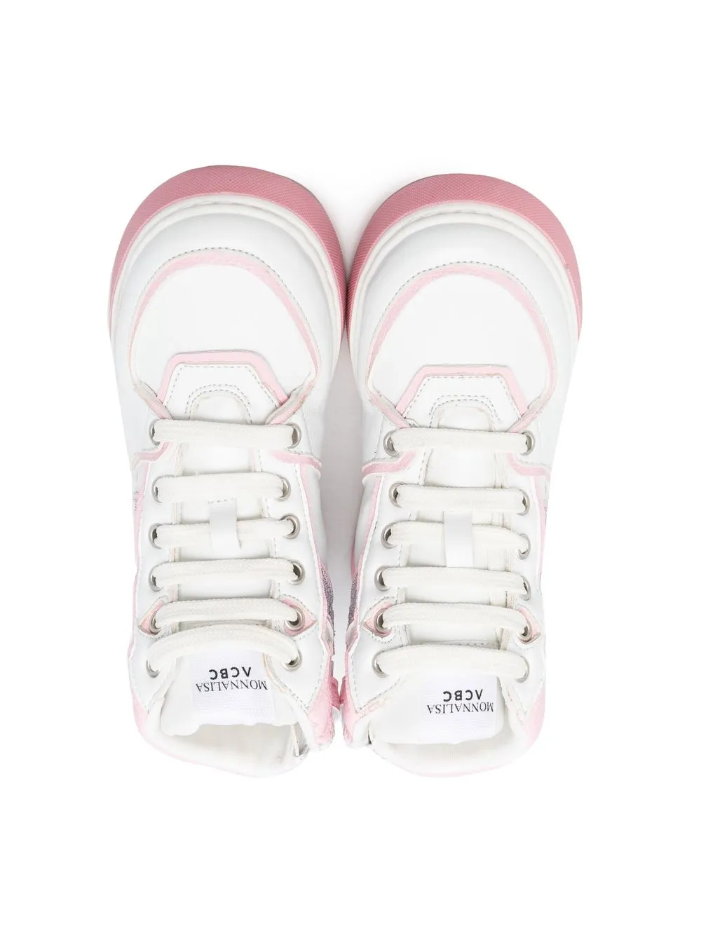  Monnalisa Logo-patch High-top Sneakers - White 
