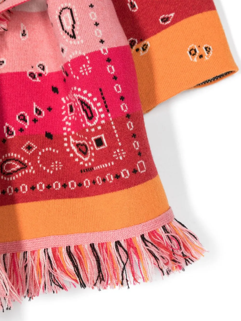 Shop Alanui Cashmere Paisley-print Cardi-coat In Rosa