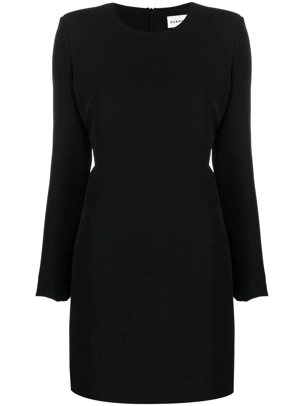 

P.A.R.O.S.H. cut-out long-sleeved minidress - Black