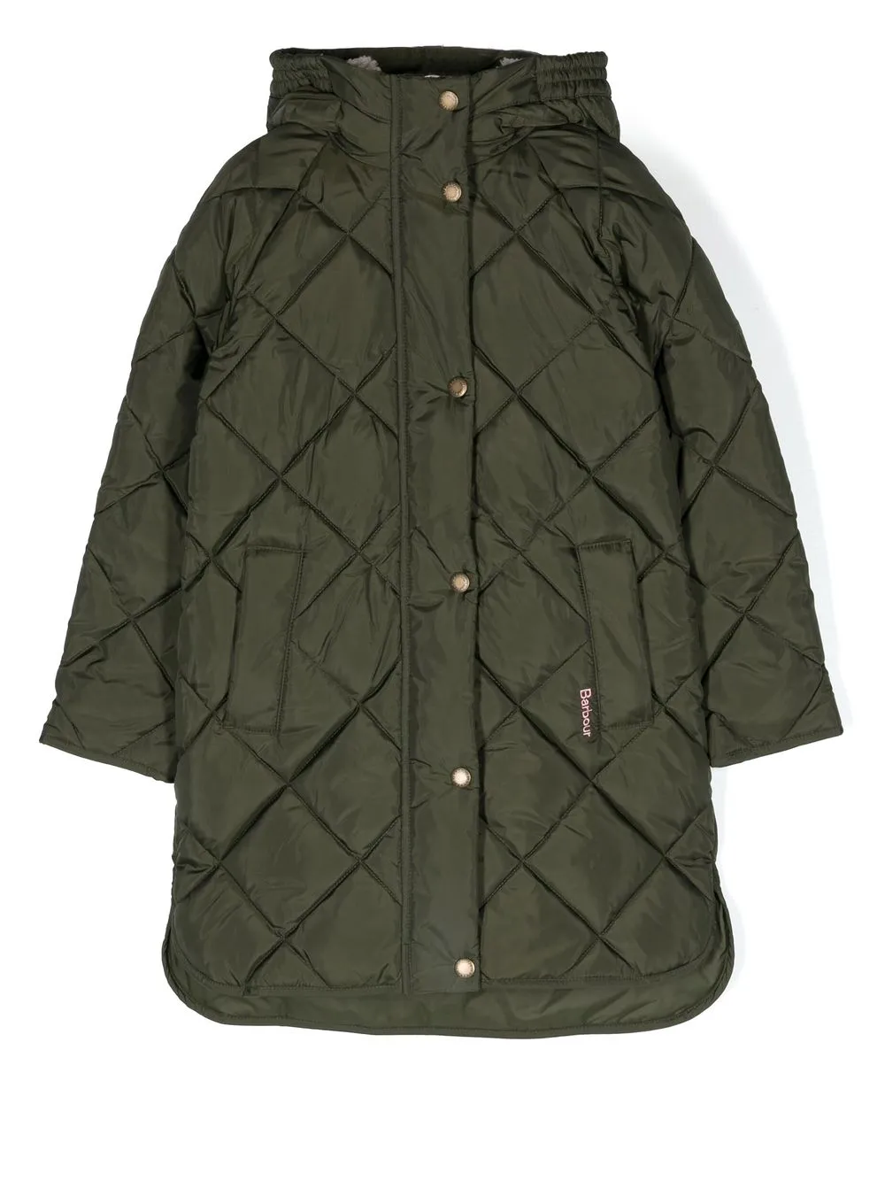 

Barbour Kids quilted hooded jacket - Green