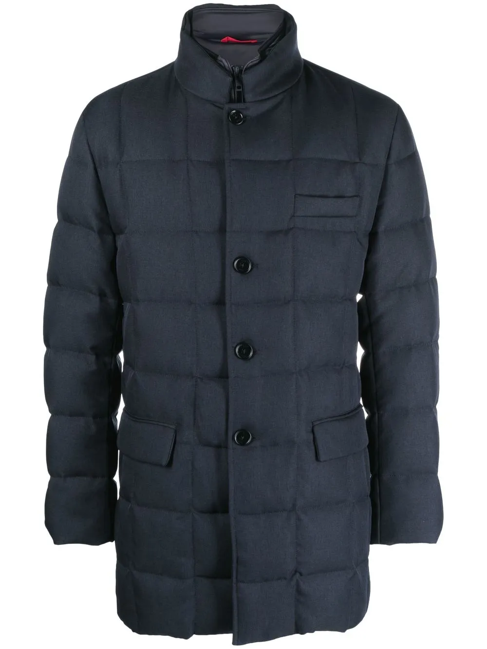 

Fay high-neck quilted coat - Blue