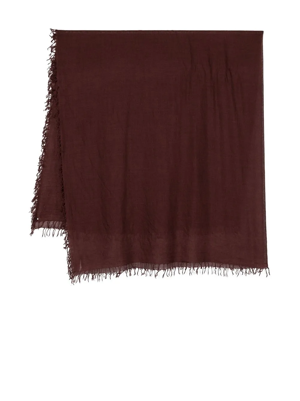 

Faliero Sarti frayed-edge scarf - Red