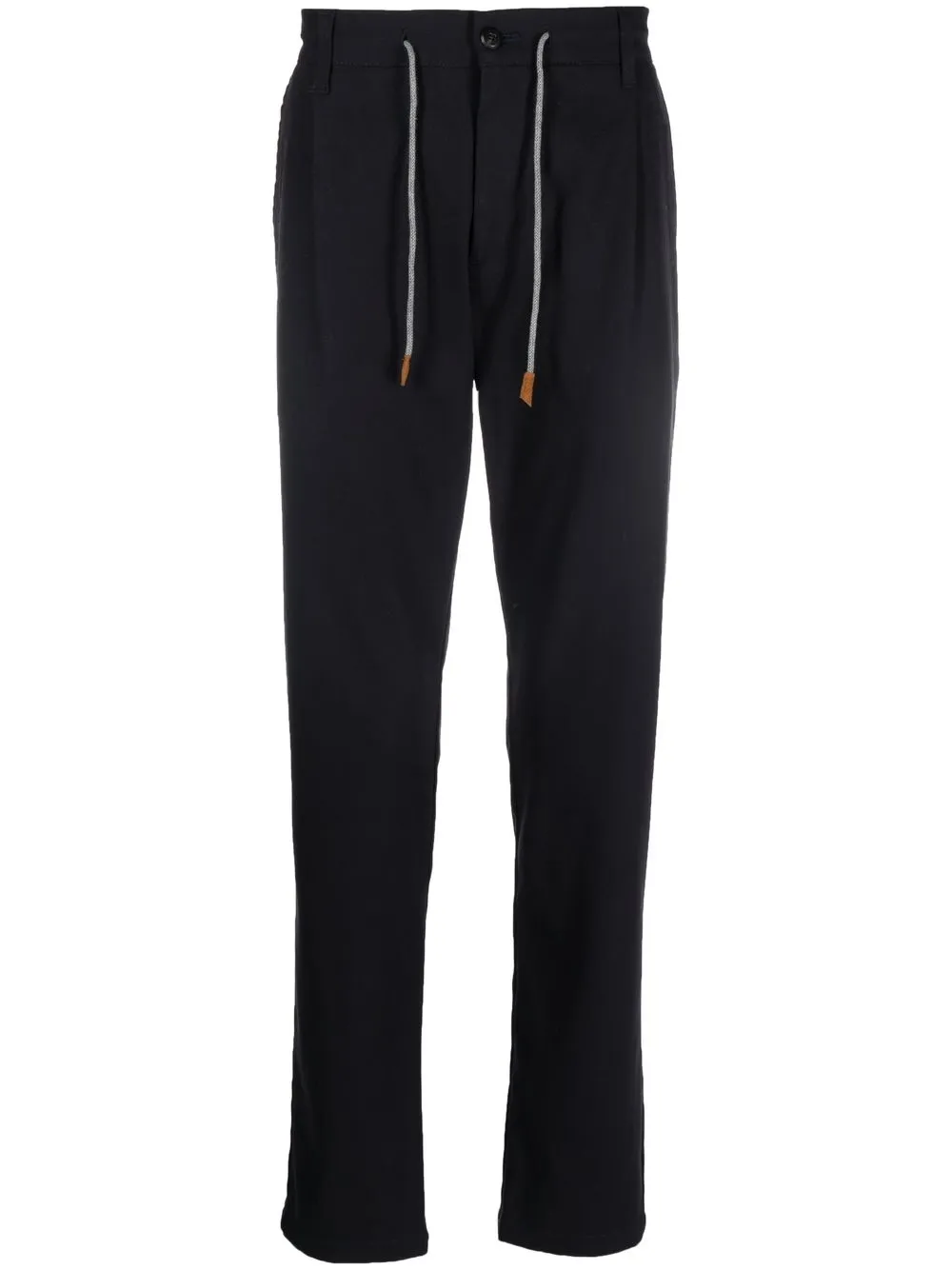 

Eleventy drawstring-waist straight-leg trousers - Blue