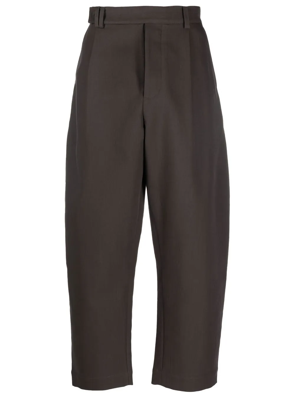 

Studio Nicholson cropped high-waisted trousers - Brown