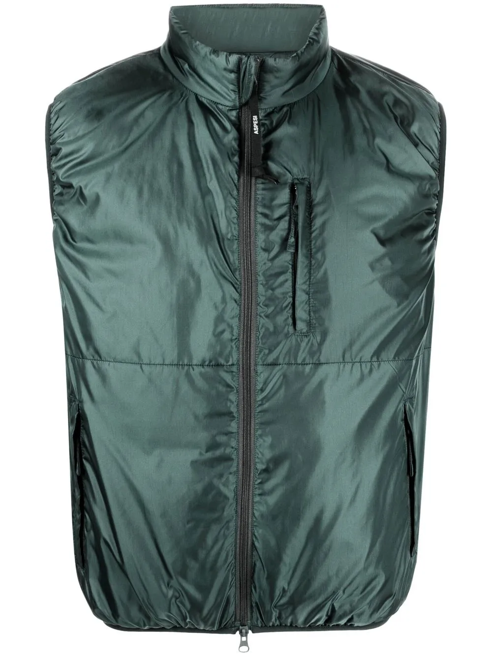 

ASPESI high-neck front-zip gilet - Green