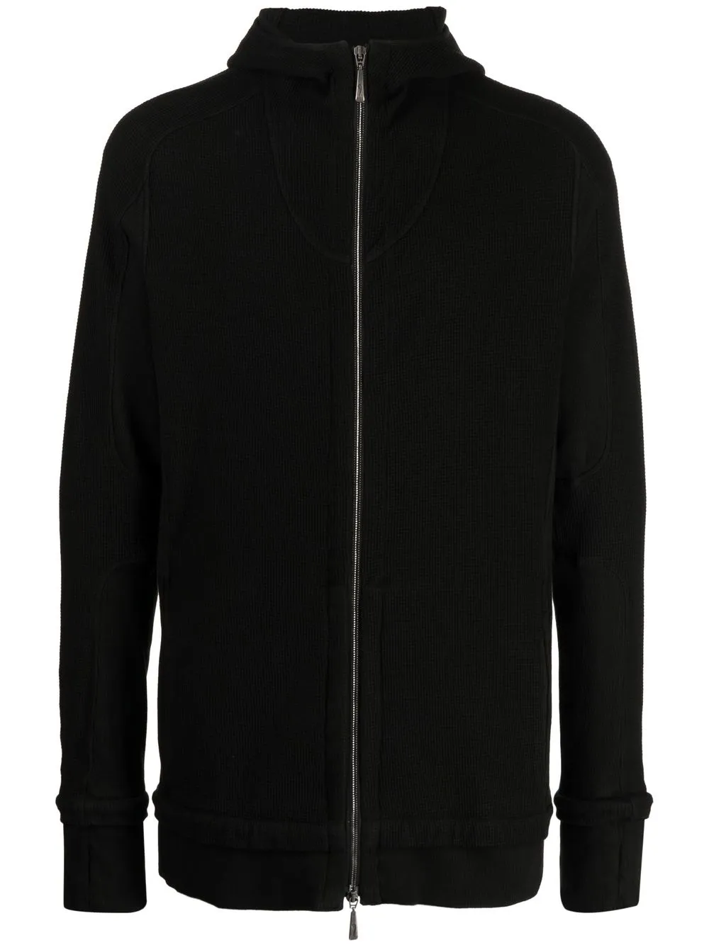 

Masnada zip-up long-sleeve hoodie - Black