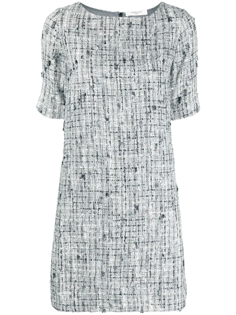 

Charlott cotton-blend short-sleeve dress - Grey