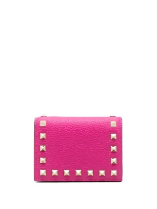Valentino Garavani ロックスタッズ 財布 | ピンク | FARFETCH JP