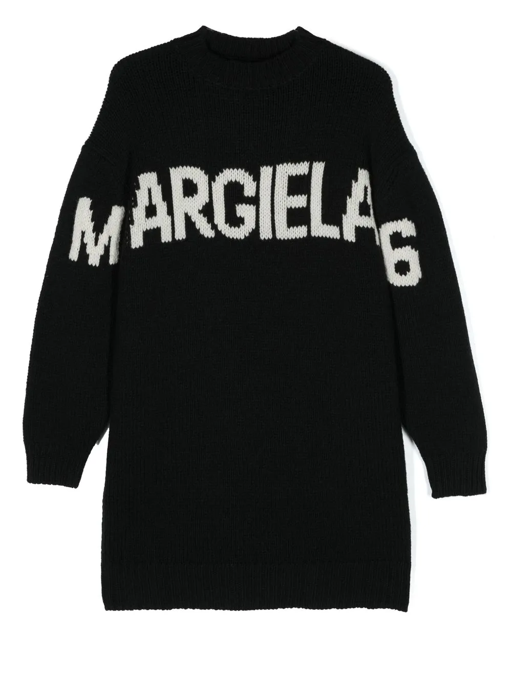 

MM6 Maison Margiela Kids vestido tejido con detalle del logo - M6900