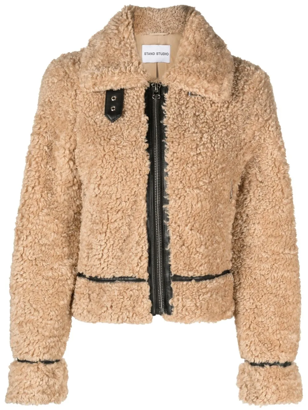 

STAND STUDIO Audrey faux-shearling jacket - Brown