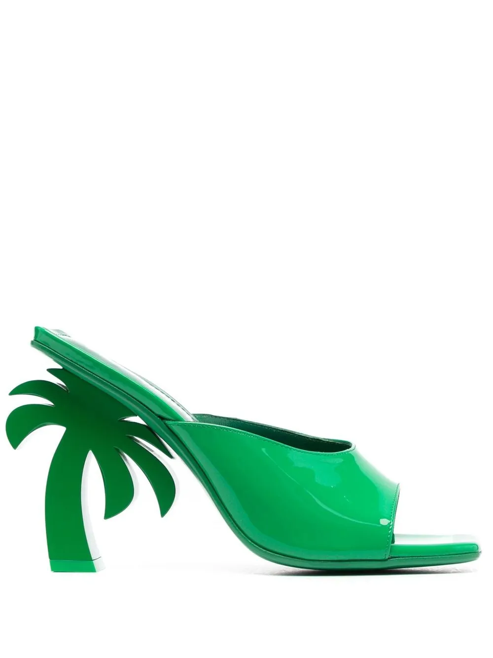 

Palm Angels Palm Heel 115mm patent-leather mules - Green