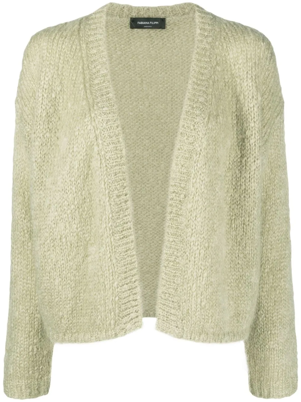 

Fabiana Filippi open-front knit cardigan - Green