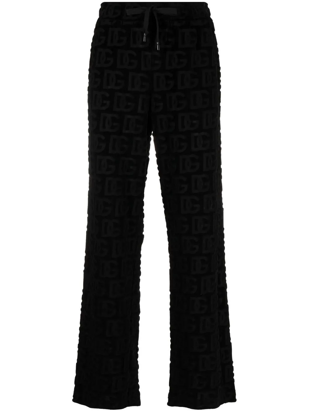 

Dolce & Gabbana monogram straight-leg trousers - Black