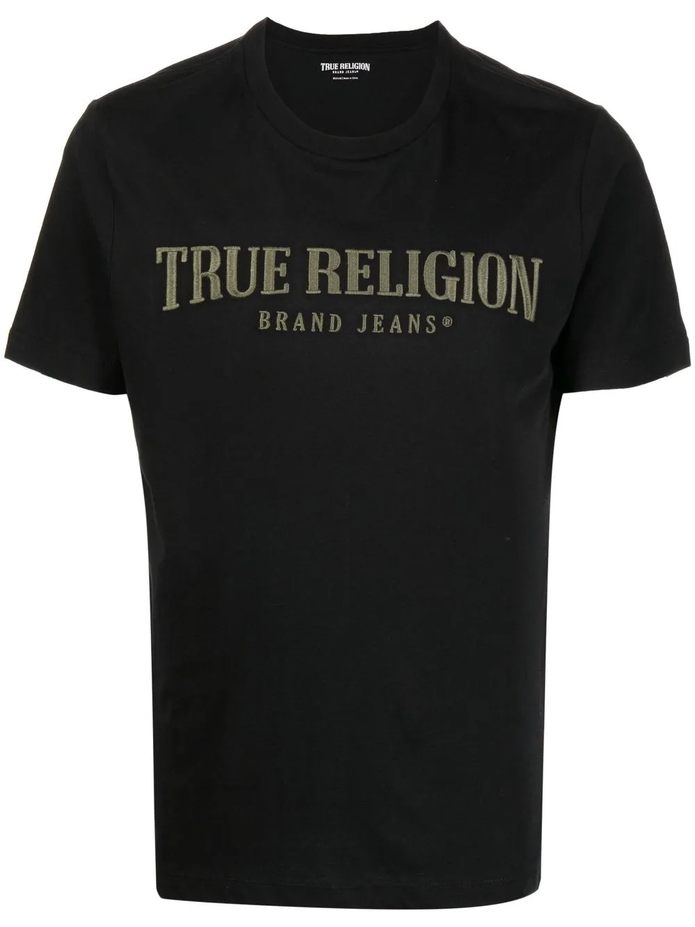 

True Religion logo-embroidered cotton T-shirt - Black