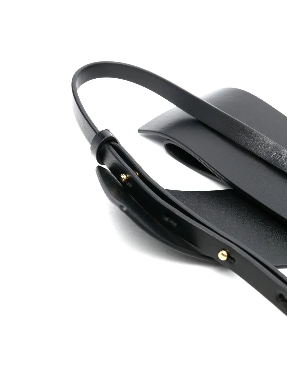 Jil Sander Riem met strikdetail - Zwart
