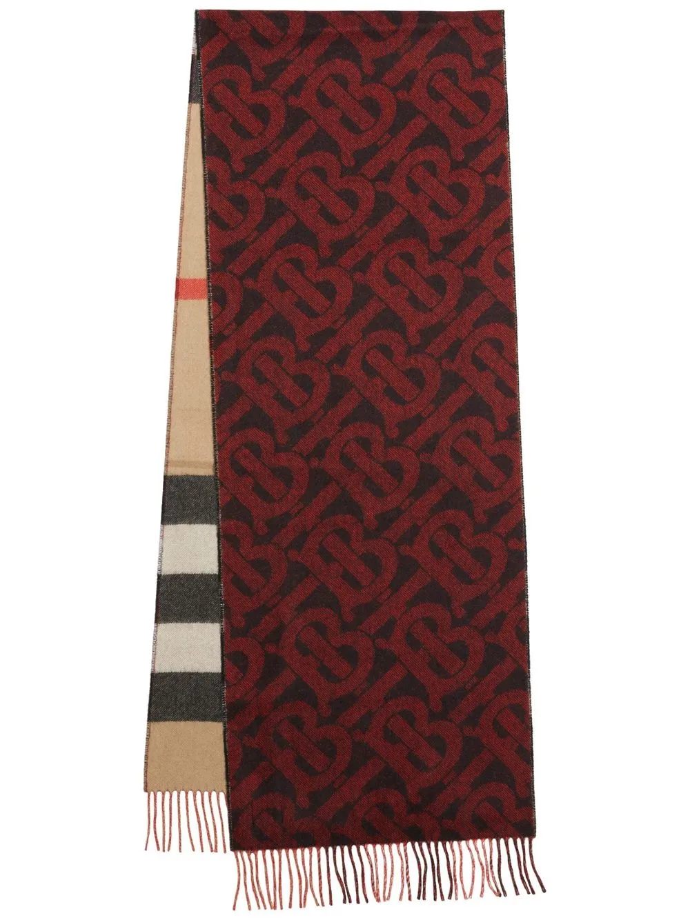 

Burberry Vintage Check reversible scarf - Red