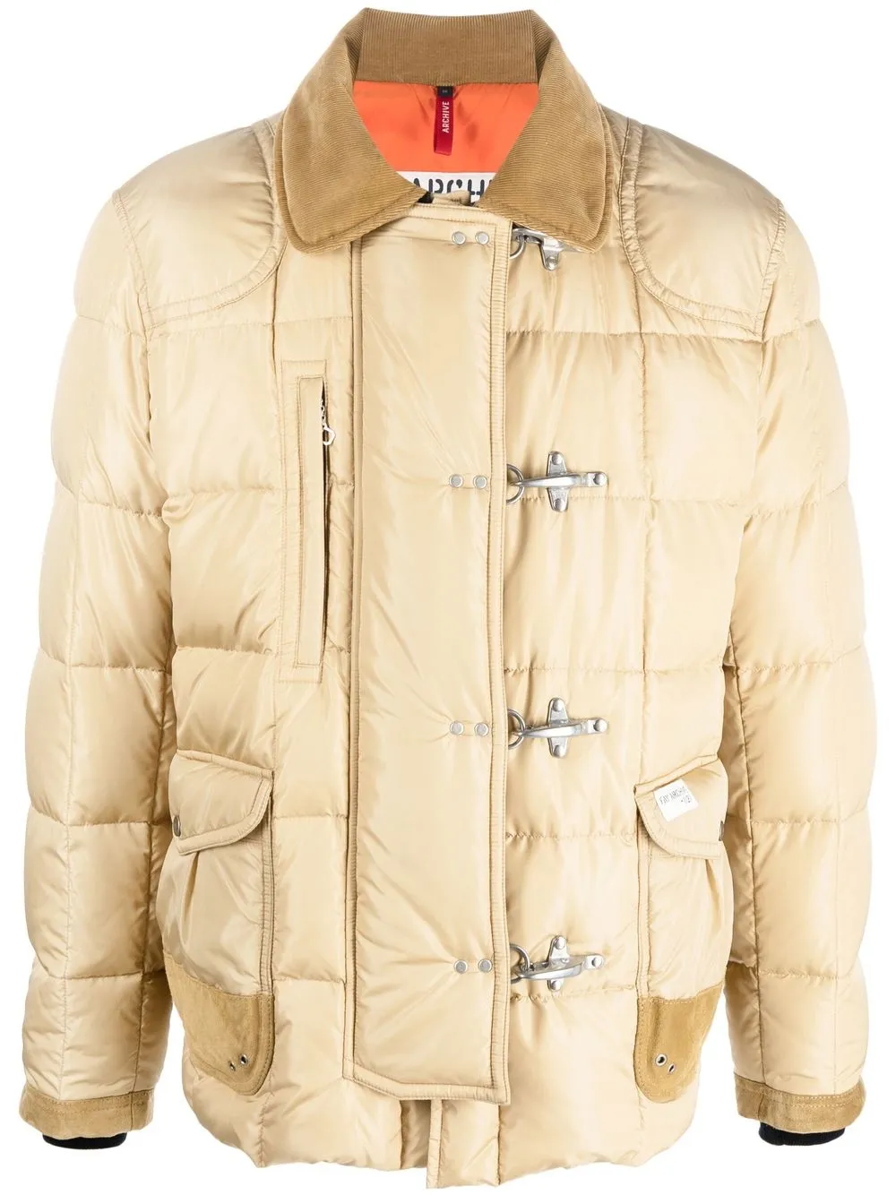 

Fay padded shirt jacket - Neutrals