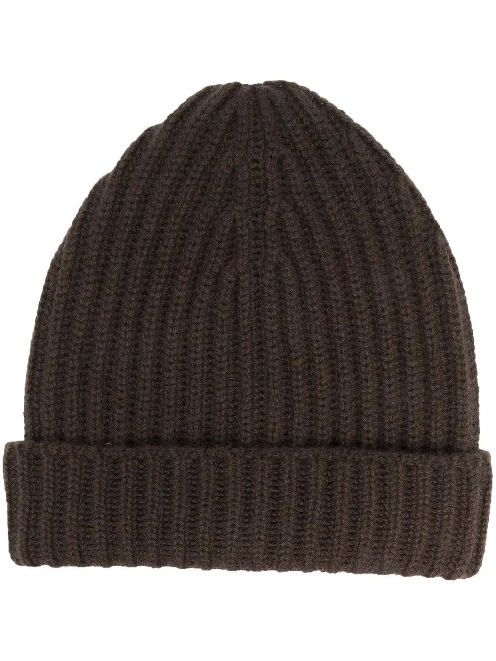 

Malo ribbed-knit cashmere beanie - Brown