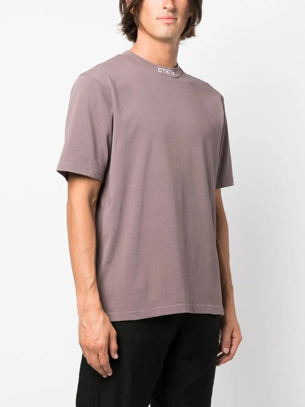  Heron Preston T Shirt Mit Rundhalsausschnitt   Grau 