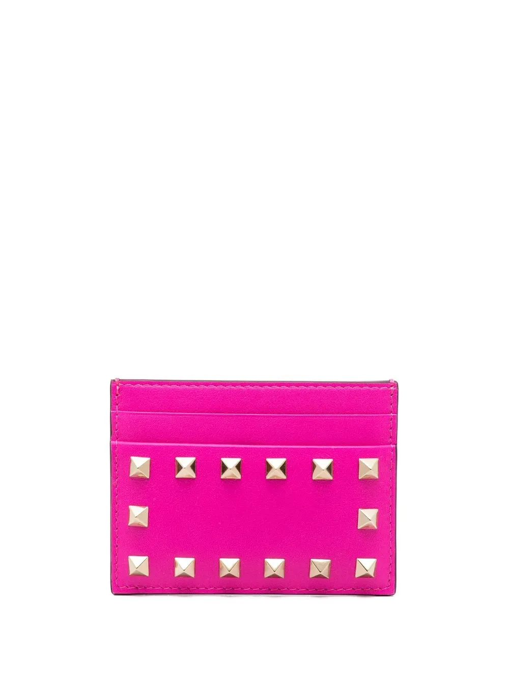 

Valentino Garavani studded leather wallet - Pink