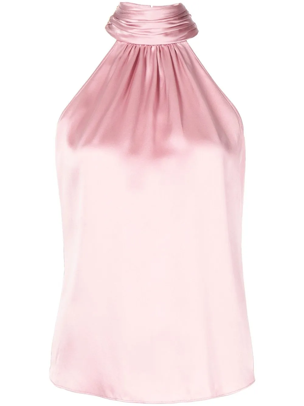 

Cinq A Sept Karla halterneck silk blouse - Pink