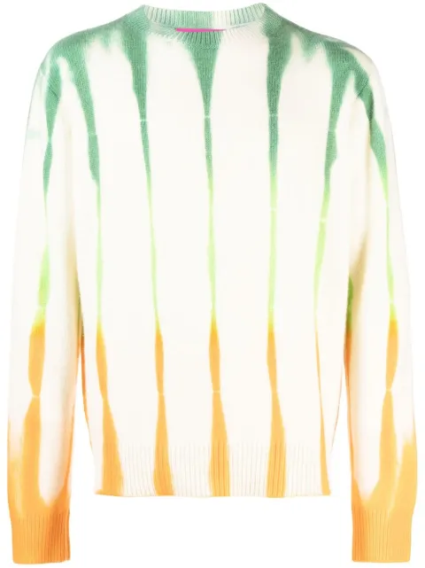 The Elder Statesman abstract-pattern cashmere jumper