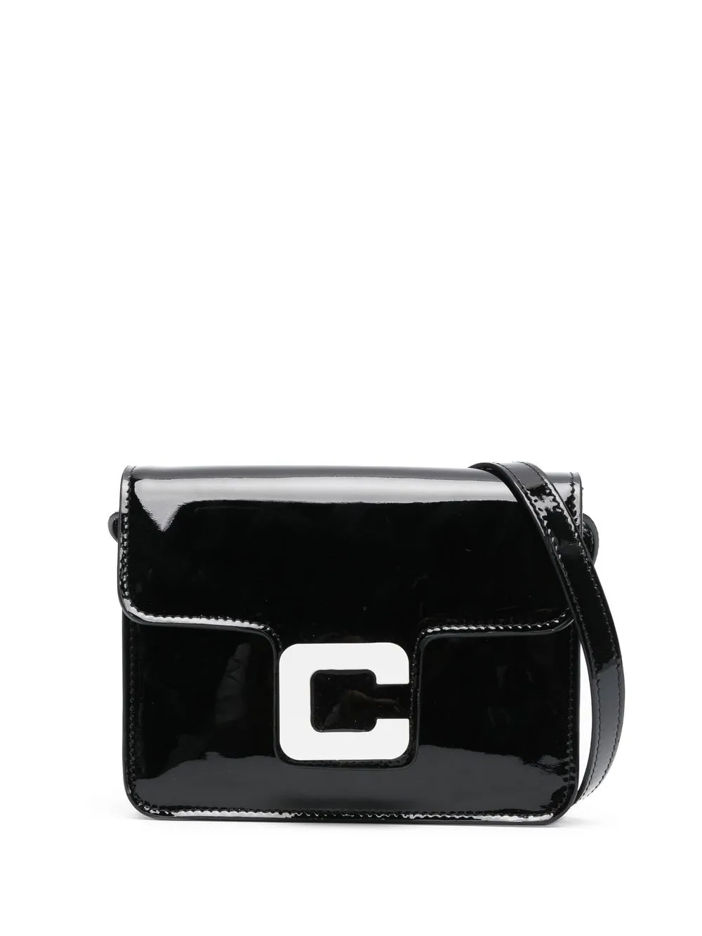 

Carel Paris patent leather crossbody bag - Black