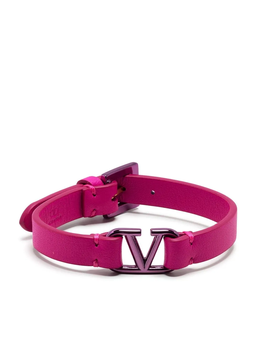 

Valentino Garavani VLogo Signature leather bracelet - Purple