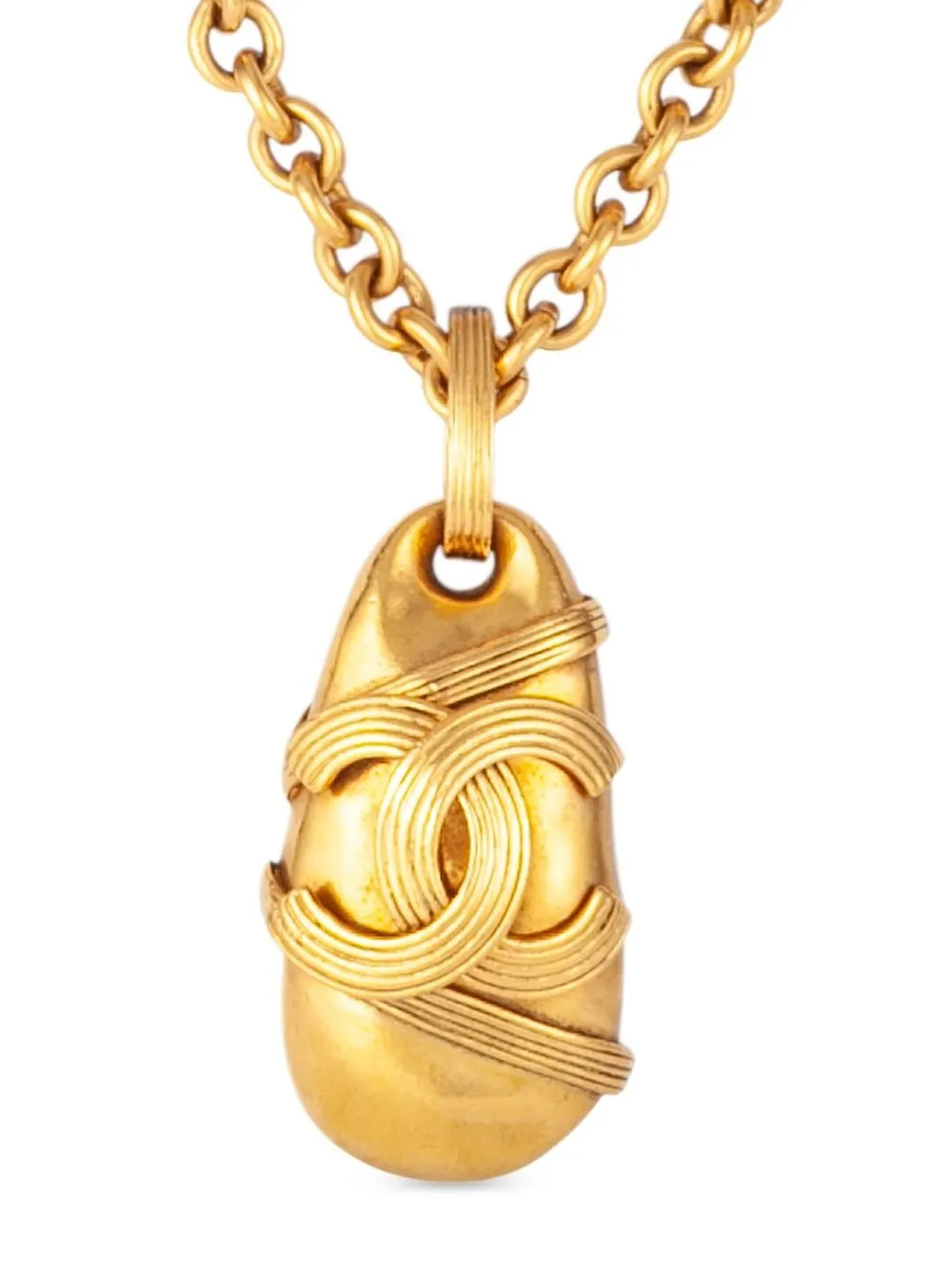 

CHANEL Pre-Owned 1994 CC capsule-detailed pendant necklace - Gold