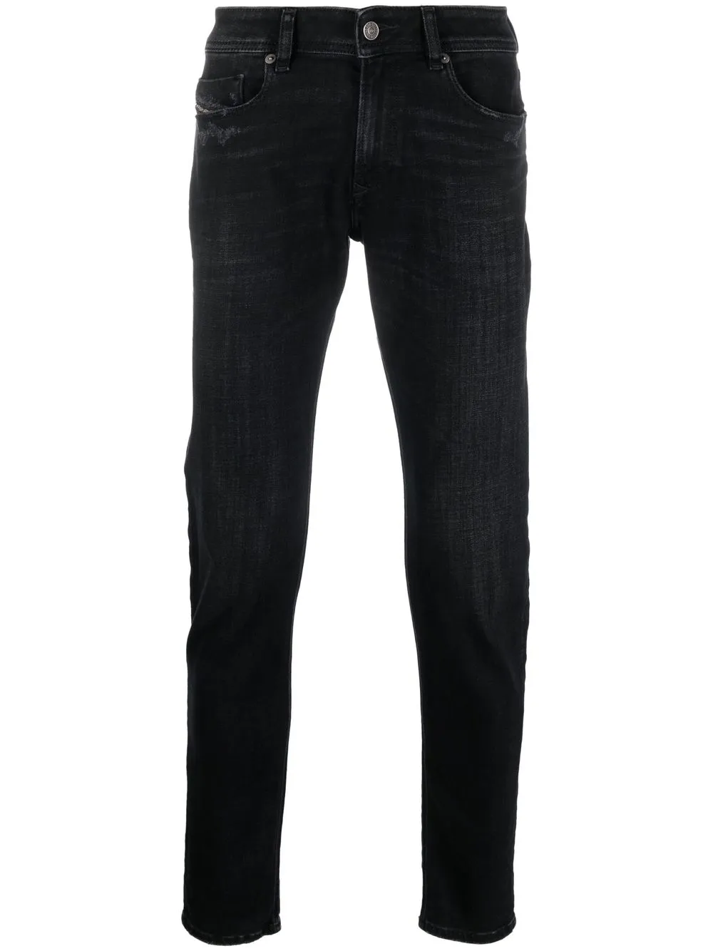 

Diesel jeans rectos con tiro medio - Negro