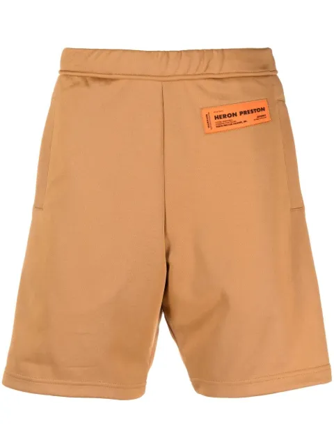 Heron Preston logo-patch deck shorts