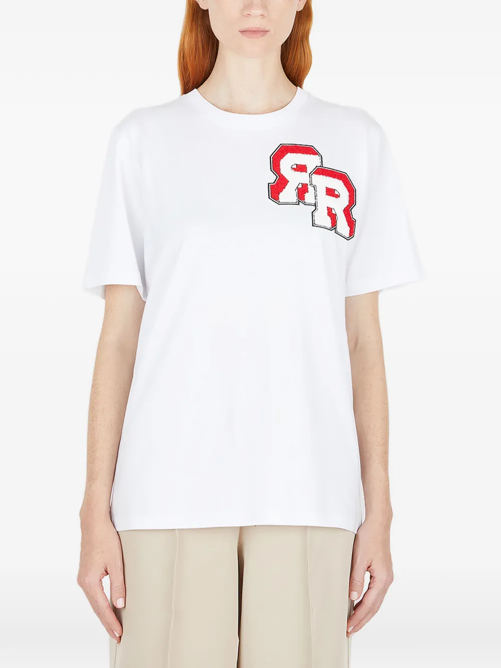 Rokh T-shirt con logo - Bianco